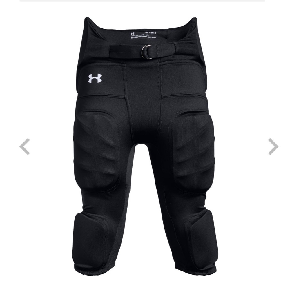 2 Pair of UA football pants with pads